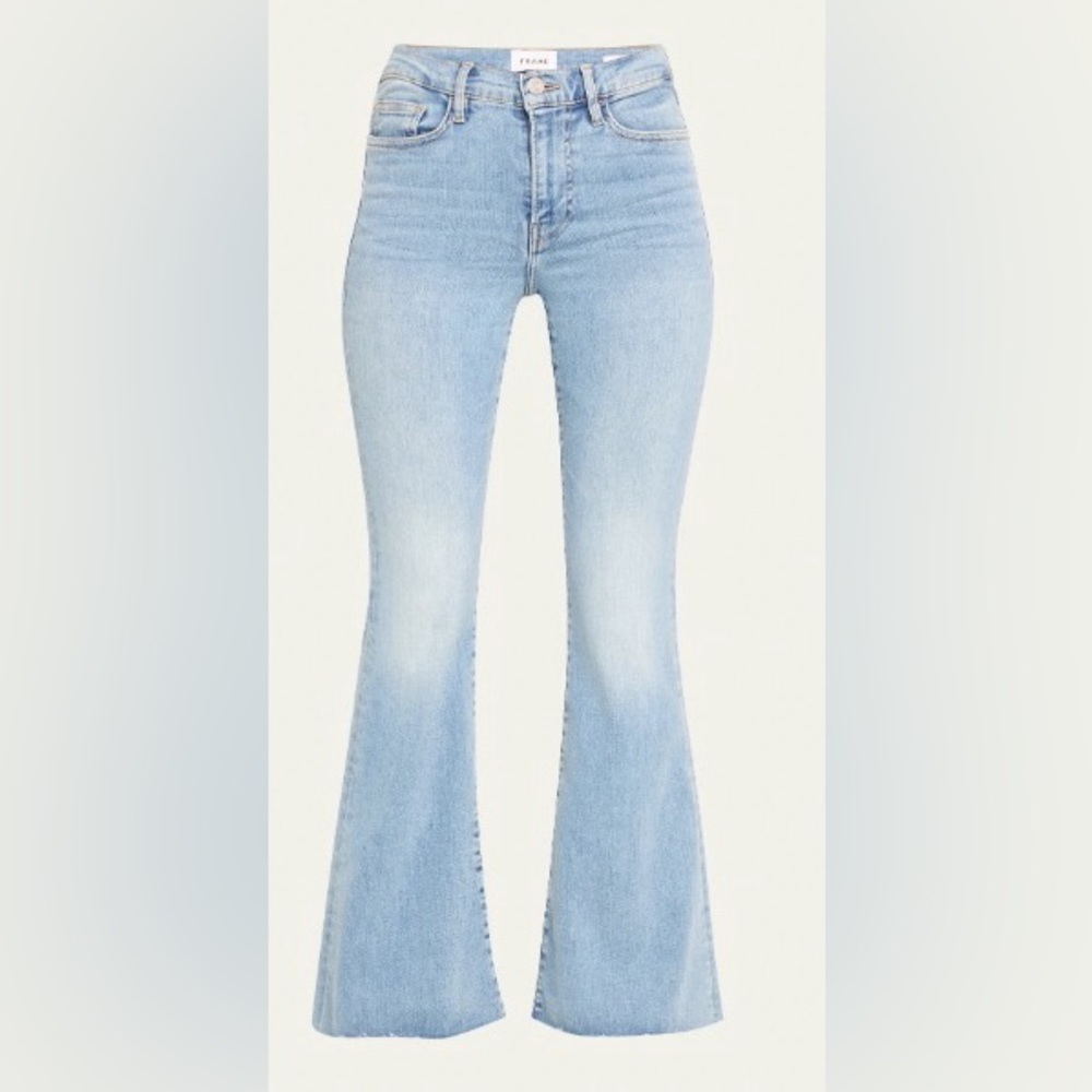 Frame Le High Flare Jeans light wash Size 26